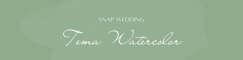 situs web pernikahan hijau pastel cat air abstrak undangan pernikahan